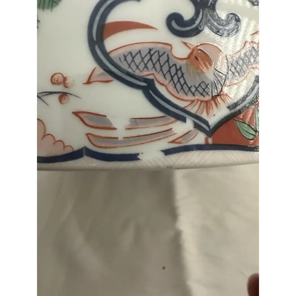 Vintage Georges Briard Heirloom Imari Fine China Large Serving Bowl Oriental 10" - Picture 7 of 16
